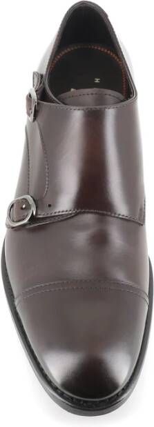 Henderson Bruine platte schoenen met dubbele gesp