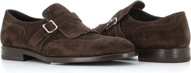 Henderson Bruine Suède Franje Brogue Schoenen Brown Heren