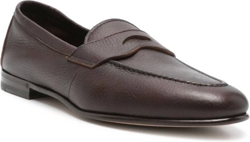 Henderson Cervo Bruin Leren Loafers