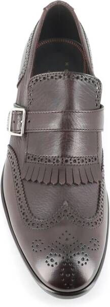 Henderson Donkerbruine Brogue Schoenen met Franje