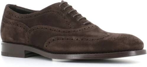 Henderson Donkerbruine Suède Loafers Brown Heren