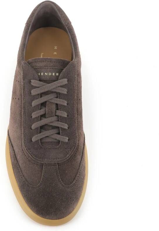 Henderson Donkerbruine Suède Sneakers