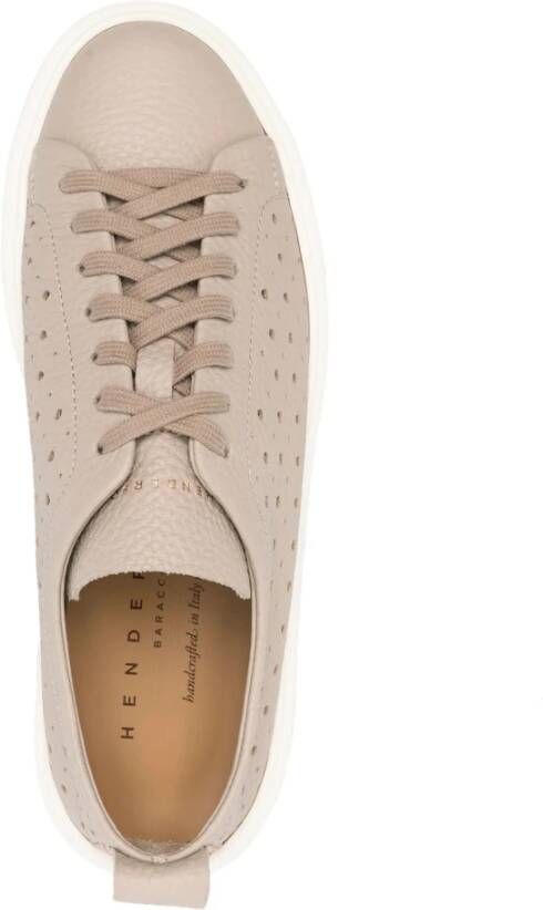 Henderson Geperforeerde leren sneakers