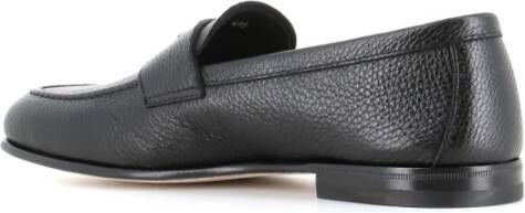 Henderson Zwarte Leren Moccasin Sandalen Black Heren