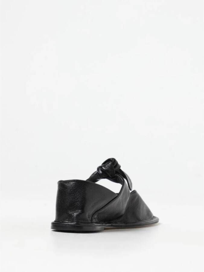 Hereu Zwarte Leren Ballerina Flats