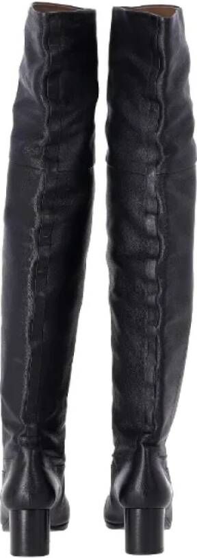 Hermès Vintage Pre-owned Leather boots Black Dames