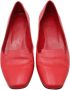 Hermès Vintage Pre-owned Leather flats Red Dames - Thumbnail 2