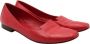 Hermès Vintage Pre-owned Leather flats Red Dames - Thumbnail 4