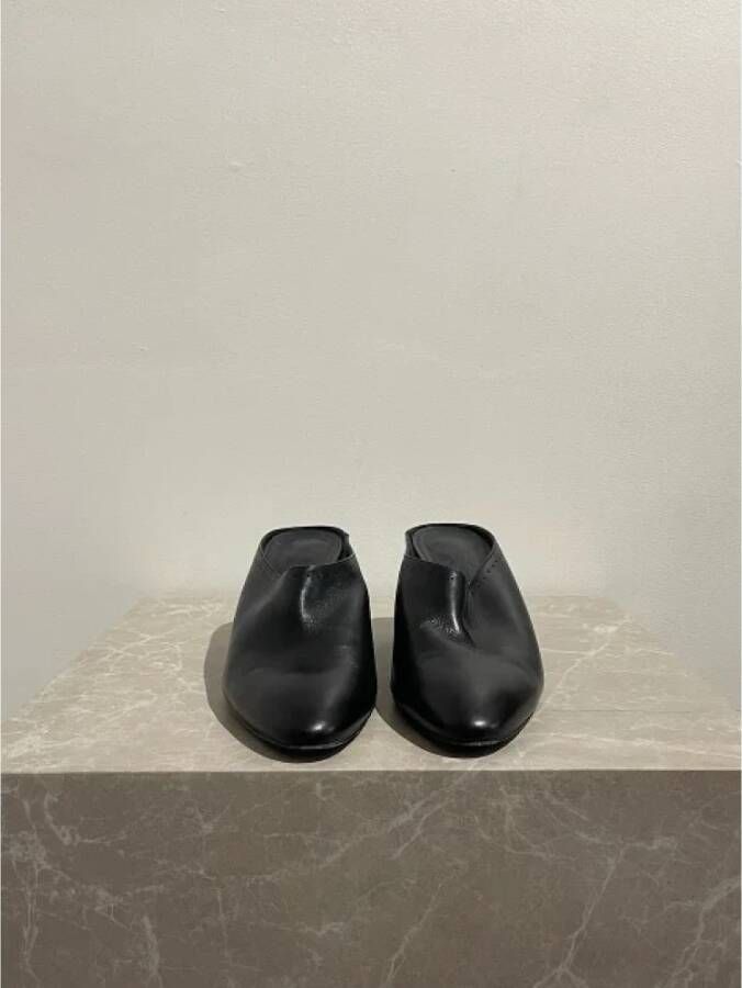 Hermès Vintage Pre-owned Leather sandals Black Dames