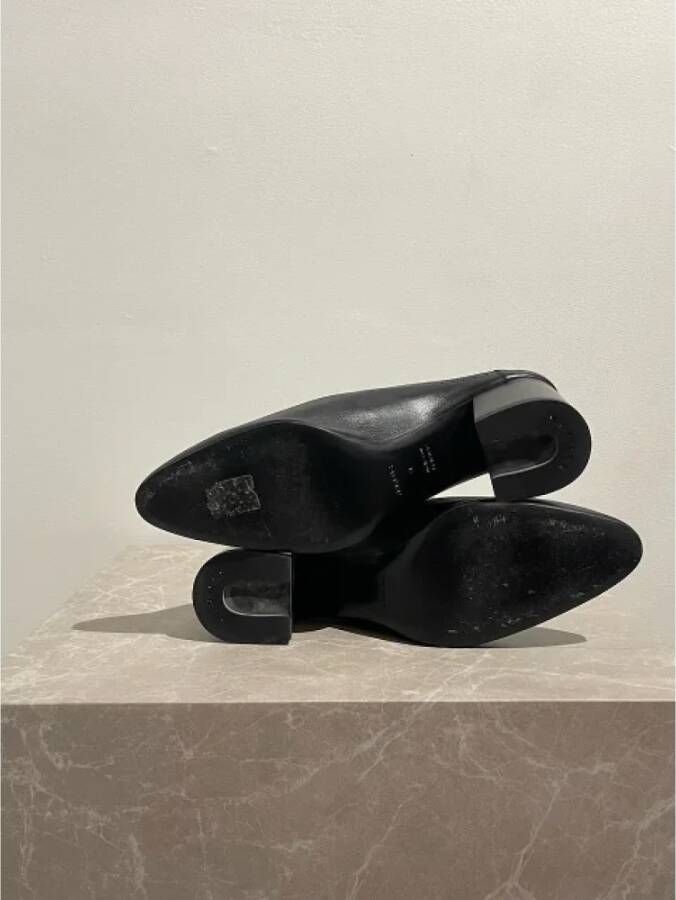 Hermès Vintage Pre-owned Leather sandals Black Dames