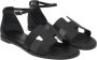 Hermès Vintage Pre-owned Leather sandals Black Dames - Thumbnail 4