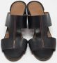 Hermès Vintage Pre-owned Leather sandals Black Dames - Thumbnail 2