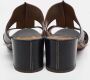 Hermès Vintage Pre-owned Leather sandals Black Dames - Thumbnail 4
