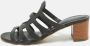 Hermès Vintage Pre-owned Leather sandals Black Dames - Thumbnail 2