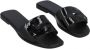 Hermès Vintage Pre-owned Leather sandals Black Dames - Thumbnail 2