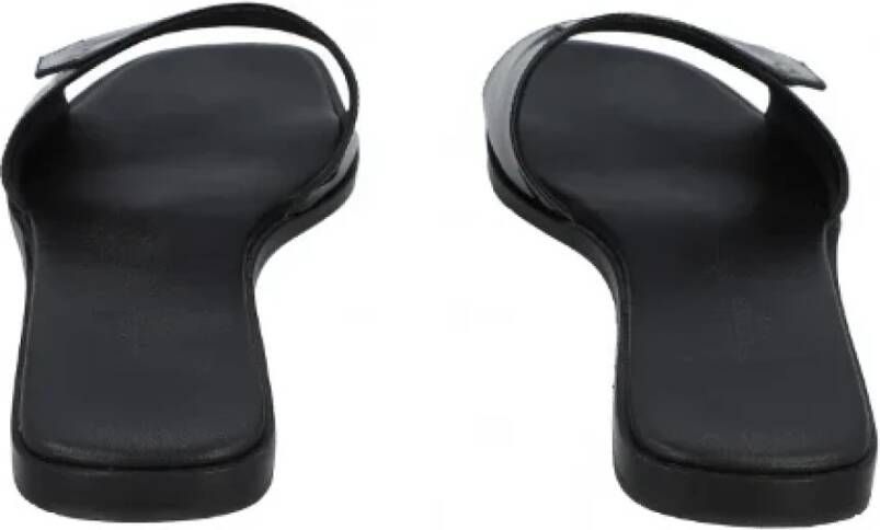 Hermès Vintage Pre-owned Leather sandals Black Dames