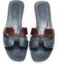 Hermès Vintage Pre-owned Leather sandals Blue Dames - Thumbnail 2
