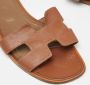Hermès Vintage Pre-owned Leather sandals Brown Dames - Thumbnail 9