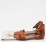 Hermès Vintage Pre-owned Leather sandals Brown Dames - Thumbnail 9