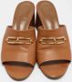 Hermès Vintage Pre-owned Leather sandals Brown Dames - Thumbnail 2