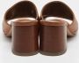 Hermès Vintage Pre-owned Leather sandals Brown Dames - Thumbnail 4