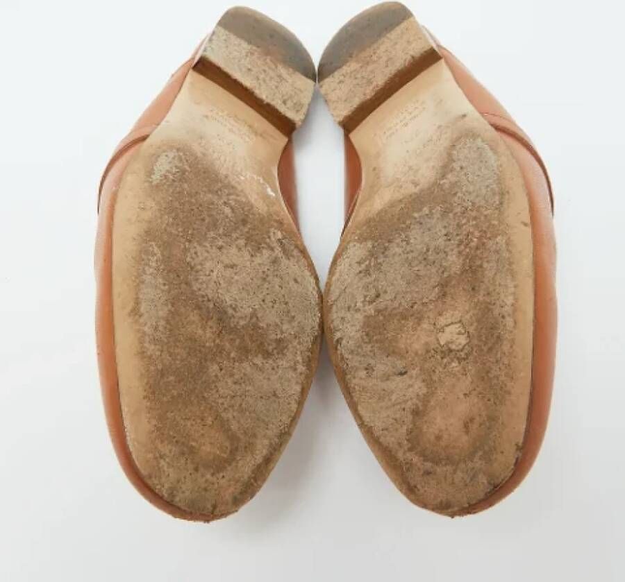 Hermès Vintage Pre-owned Leather sandals Brown Dames