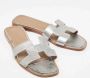 Hermès Vintage Pre-owned Leather sandals Gray Dames - Thumbnail 4