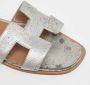 Hermès Vintage Pre-owned Leather sandals Gray Dames - Thumbnail 8
