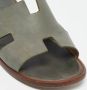 Hermès Vintage Pre-owned Leather sandals Gray Dames - Thumbnail 7