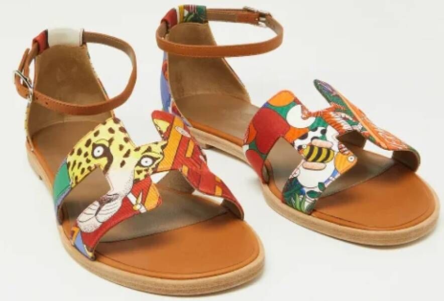 Hermès Vintage Pre-owned Leather sandals Multicolor Dames