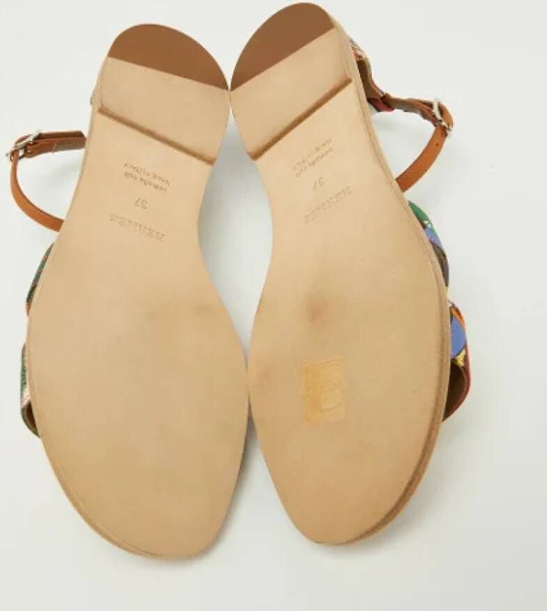 Hermès Vintage Pre-owned Leather sandals Multicolor Dames