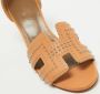 Hermès Vintage Pre-owned Leather sandals Orange Dames - Thumbnail 7