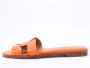 Hermès Vintage Pre-owned Leather sandals Orange Dames - Thumbnail 2