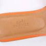 Hermès Vintage Pre-owned Leather sandals Orange Dames - Thumbnail 5