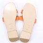 Hermès Vintage Pre-owned Leather sandals Orange Dames - Thumbnail 6