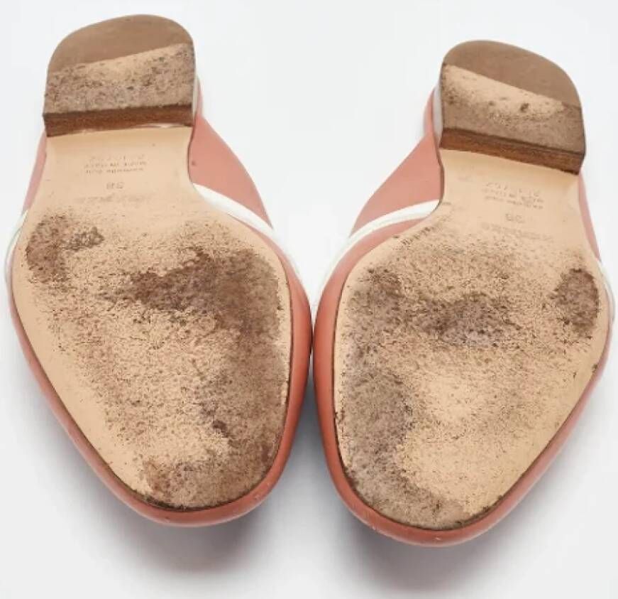 Hermès Vintage Pre-owned Leather sandals Pink Dames