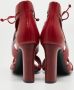 Hermès Vintage Pre-owned Leather sandals Red Dames - Thumbnail 5