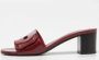 Hermès Vintage Pre-owned Leather sandals Red Dames - Thumbnail 2