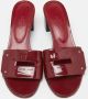 Hermès Vintage Pre-owned Leather sandals Red Dames - Thumbnail 3