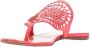 Hermès Vintage Pre-owned Leather sandals Red Dames - Thumbnail 4