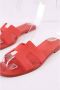 Hermès Vintage Pre-owned Leather sandals Red Dames - Thumbnail 4