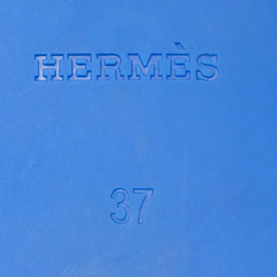 Hermès Vintage Pre-owned Rubber flats Blue Dames