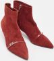 Hermès Vintage Pre-owned Suede boots Red Dames - Thumbnail 4