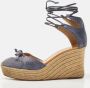 Hermès Vintage Pre-owned Suede sandals Blue Dames - Thumbnail 2