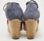 Hermès Vintage Pre-owned Suede sandals Blue Dames - Thumbnail 5