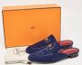 Hermès Vintage Pre-owned Suede sandals Blue Dames - Thumbnail 9
