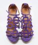 Hermès Vintage Pre-owned Suede sandals Purple Dames - Thumbnail 3
