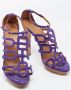 Hermès Vintage Pre-owned Suede sandals Purple Dames - Thumbnail 4