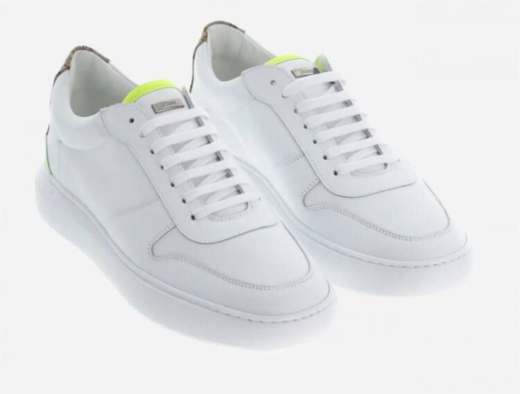 Herno Contrast Fluorescerende Sneaker Wit Heren