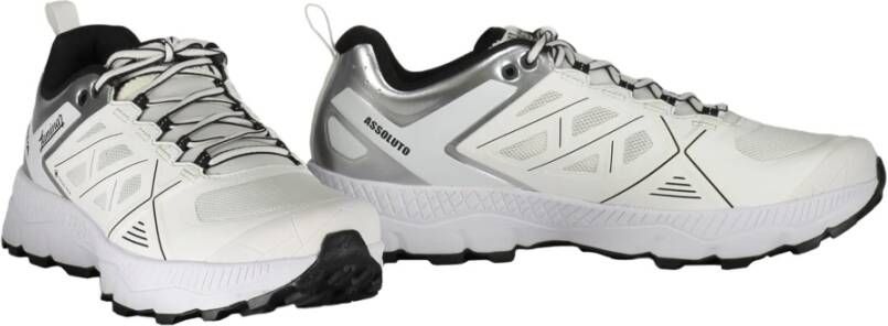 Herno Sportieve Sneakers met Contrasterende Kleuren en Extra Veters White Heren